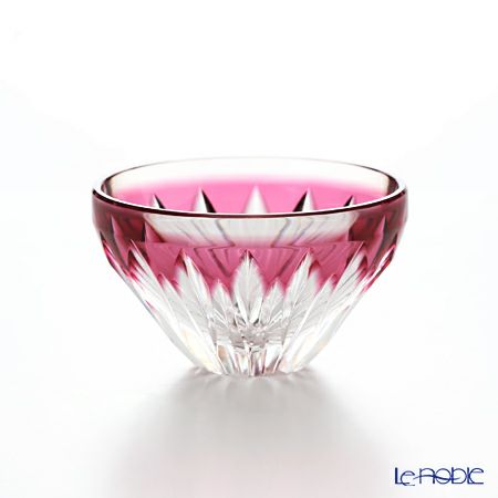 薩摩切子 富士盃 80ml ペア 赤富士（金赤） 20901＆青富士（藍） 20906