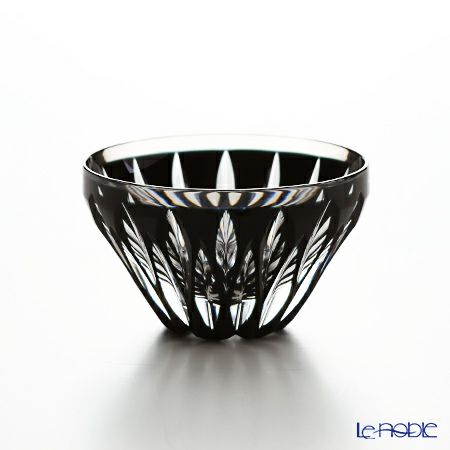 薩摩切子 桜島盃 ペア 黒＆ブラウン 80ml