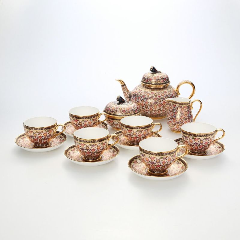 ブランベンジャロン工房 ロータスフラワー多彩 ティー9点セット