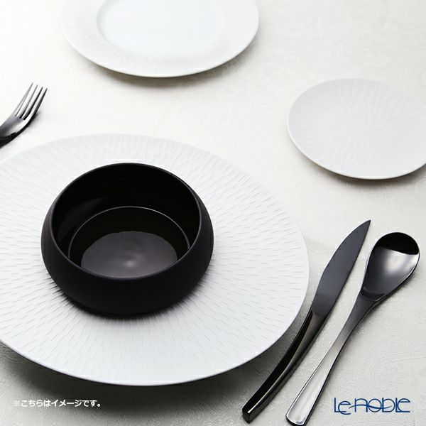 ドグレーヌ パリ XY ブラック テーブルナイフ ＆ テーブルフォーク ＆ テーブルスプーン 3点セット