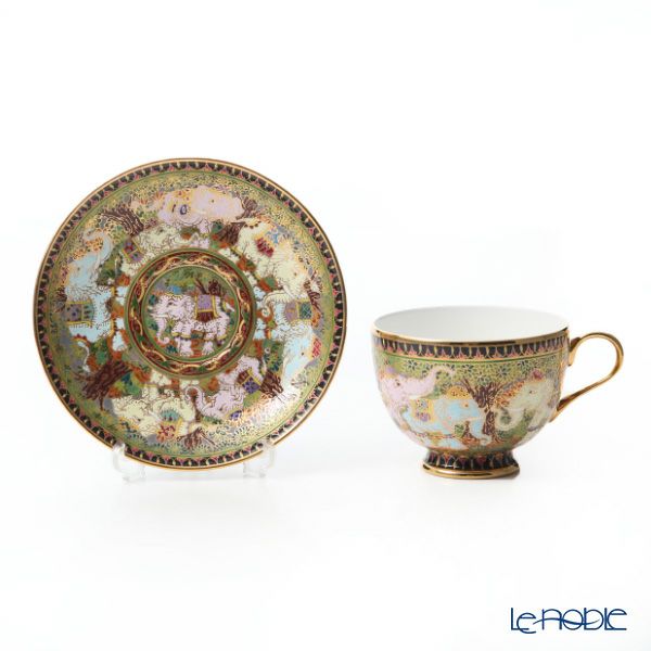 ブランベンジャロン工房 ティーカップ＆ソーサー ＆ ミニプレート タイエレファント 2点セット