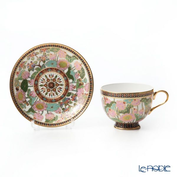 ブランベンジャロン工房 ティーカップ＆ソーサー ＆ ミニプレート ロータスホワイト 2点セット