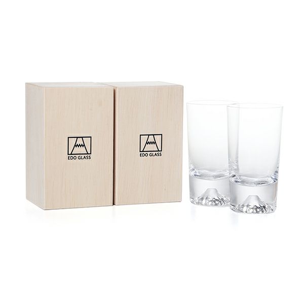 【伝統工芸】田島硝子 富士山グラス ミニタンブラー ペア 150ml TG20-015-MT