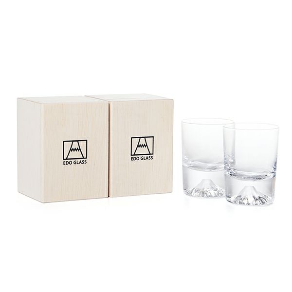 【伝統工芸】田島硝子 富士山グラス 冷酒グラス／ショットグラス 90ml ペア TG20-015-CS