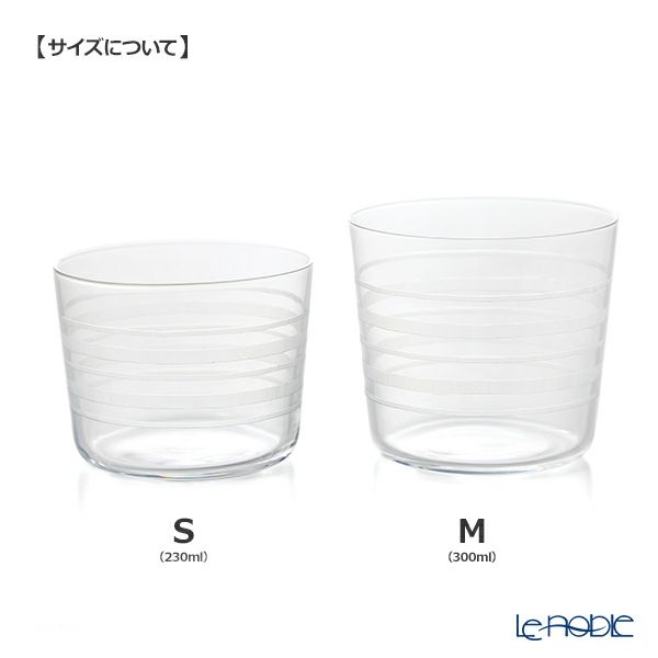 KIRI-KO 輪 wa 切子グラス（M）300ml ＆ （S）230ml セット
