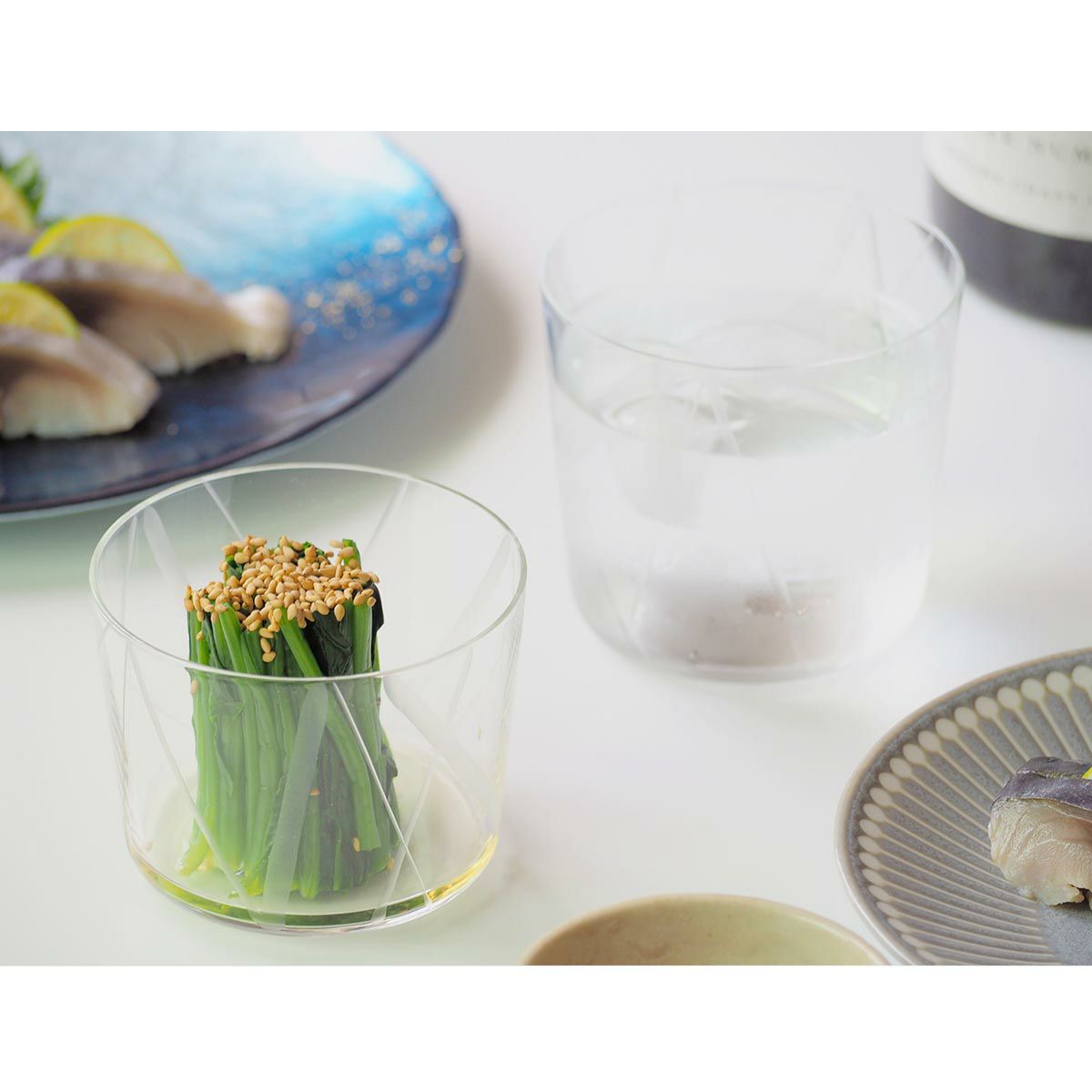 KIRI-KO 輪 wa 切子グラス（M）300ml ＆ （S）230ml セット