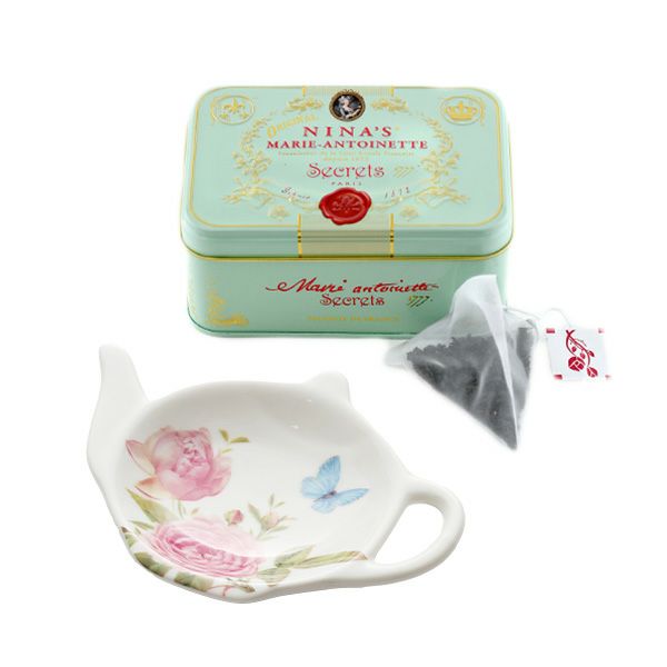 ニナス フレーバーティー／紅茶 アールグレイ 10TB ティーバッグ缶 Royal box for tea ティーバッグトレイ付