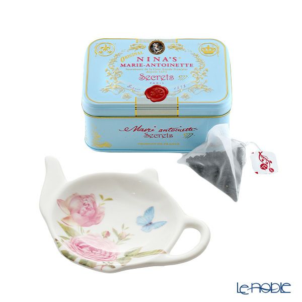 ニナス ティー／紅茶 ダージリン 10TB ティーバッグ缶 Royal box for tea ティーバッグトレイ付