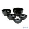 井助 漆器 応量器（応量椀） 入れ子椀 ペア 黒＆朱 木紛加工品／漆塗り NC-544