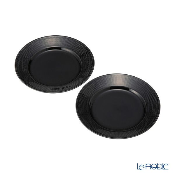 ロールストランド スウェディッシュグレース プレート 21cm ストーンブラック ペア 1012398