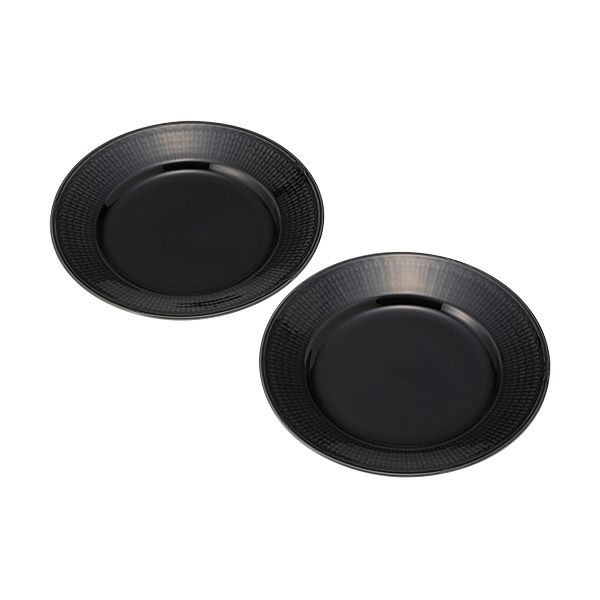 ロールストランド スウェディッシュグレース プレート 21cm ストーンブラック ペア 1012398