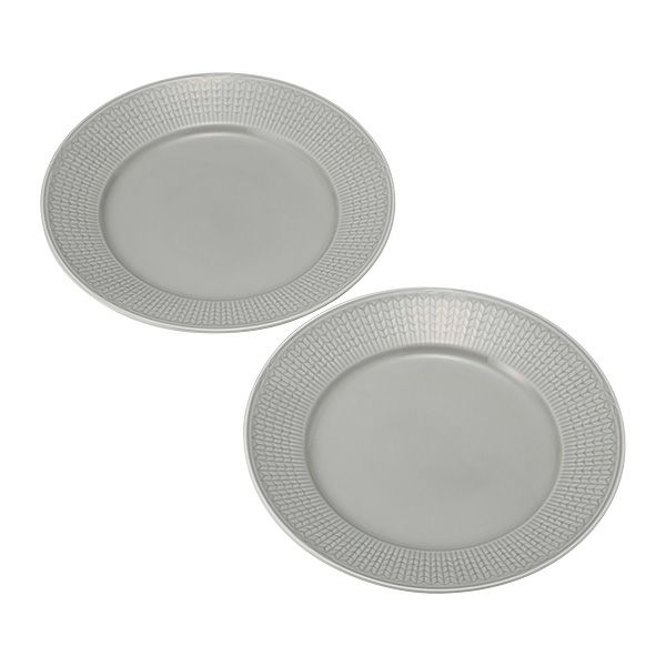 ロールストランド スウェディッシュグレース プレート 27cm ミストグレイ ペア 1062120