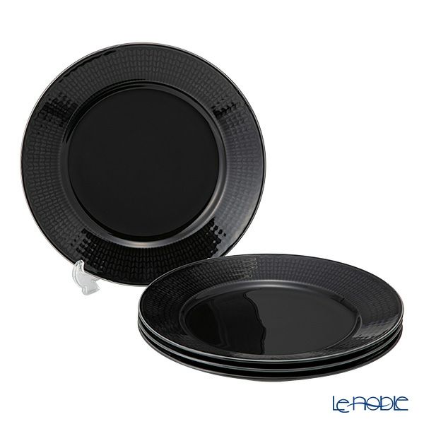 ロールストランド スウェディッシュグレース プレート 27cm ストーンブラック 4枚セット 1012397