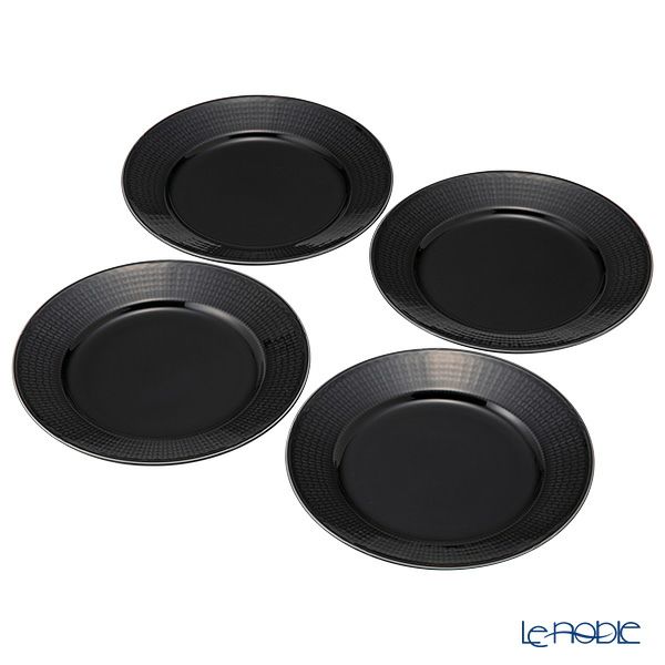 ロールストランド スウェディッシュグレース プレート 27cm ストーンブラック 4枚セット 1012397