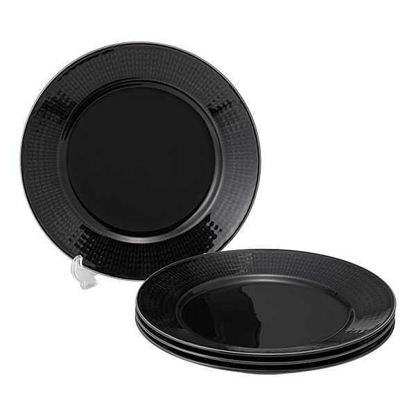 ロールストランド スウェディッシュグレース プレート 27cm ストーンブラック 4枚セット 1012397