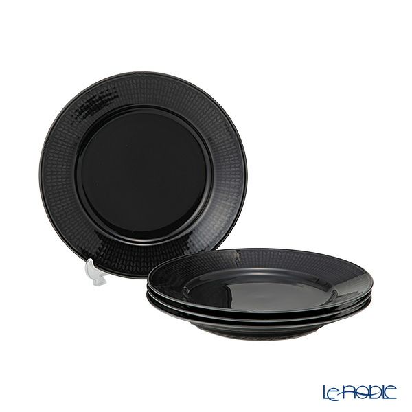 ロールストランド スウェディッシュグレース プレート 21cm ストーンブラック 4枚セット 1012398