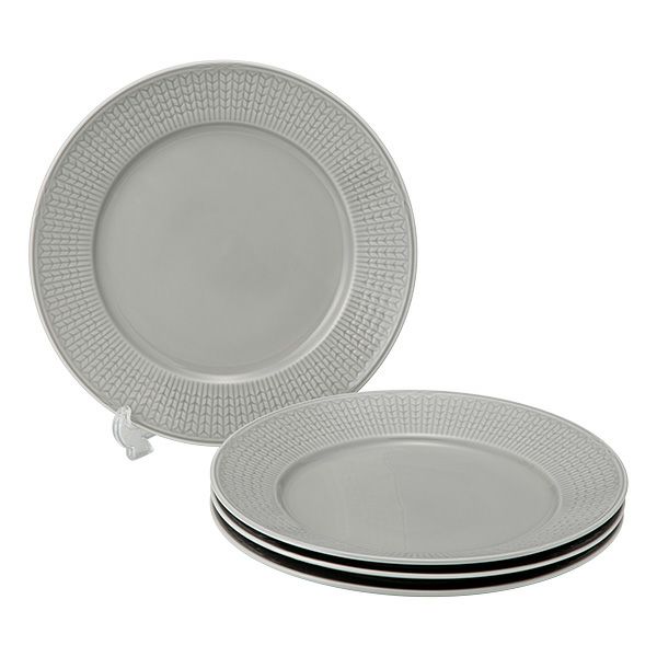 ロールストランド スウェディッシュグレース プレート 27cm ミストグレイ 4枚セット 1062120