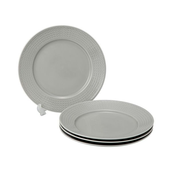 ロールストランド スウェディッシュグレース プレート 21cm ミストグレイ 4枚セット 1062121