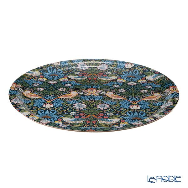 ary オーリー ウィリアムモリス／いちご泥棒 折りたたみ式トレイテーブル／サイドテーブル 丸 49cm