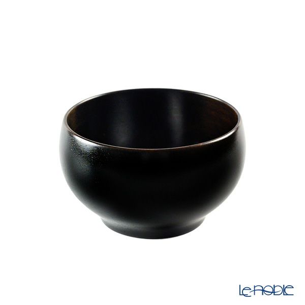 井助 ひなこ椀 栃 ペア 黒＆茜 木製 漆塗り直径10×高さ6cm 3.3寸 MV-370