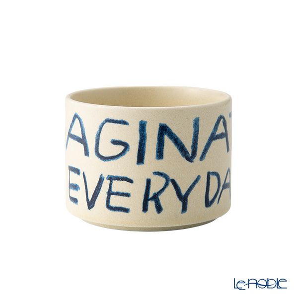 きほんのうつわ × Lee Izumida リサイクル土カップ（高台付き） ペア 200ml 【別注】生成（きなり） 滝呂焼 IMAGINATION EVERYDAY