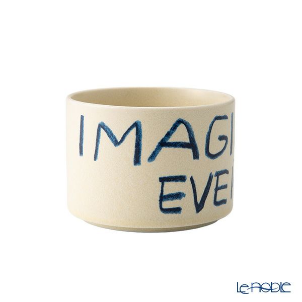 きほんのうつわ × Lee Izumida リサイクル土カップ（高台付き） ペア 200ml 【別注】生成（きなり） 滝呂焼 IMAGINATION EVERYDAY