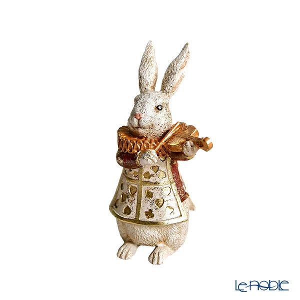 ハルモニア クリスマスオブジェ 3点セット ワンダーランド ミニラビット A3 レッド HM-011219 ポリレジン製