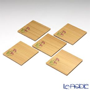 高野竹工 杉小皿 菖蒲 5枚セット 107-05