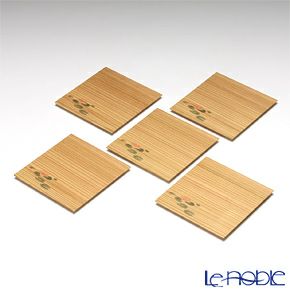 高野竹工 杉小皿 はす 5枚セット 112-06