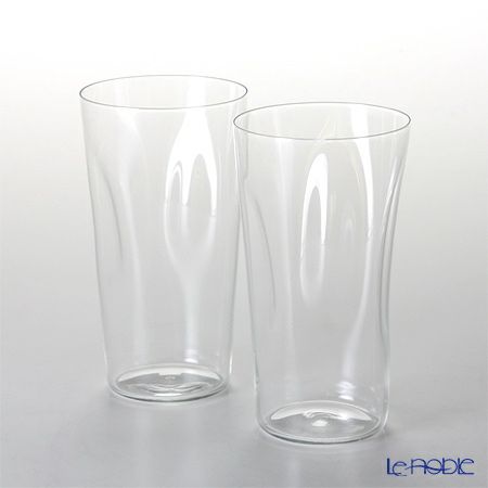 松徳硝子 うすはり SHIWA タンブラー（S）140ml（一口ビールグラス） ペア 【木箱入】