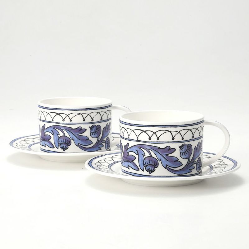 Twig NEW YORK ヘリテージ ブルーバード カップ＆ソーサー 200ml ペア