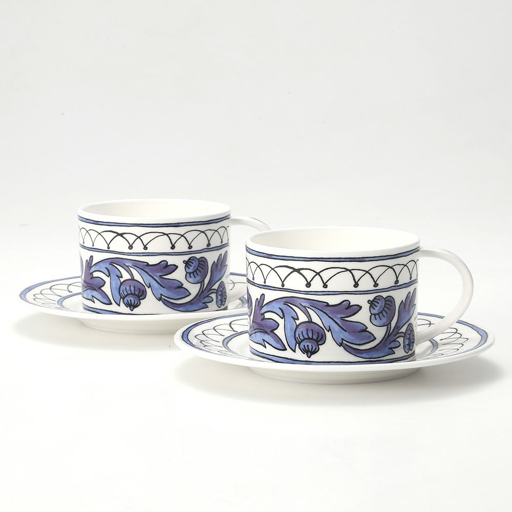 Twig NEW YORK ヘリテージ ブルーバード カップ＆ソーサー 200ml ペア