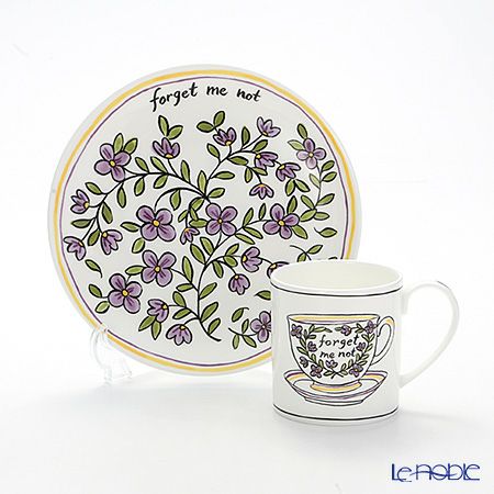 Twig NEW YORK ヘリテージ ワスレナグサ プレート＆マグセット