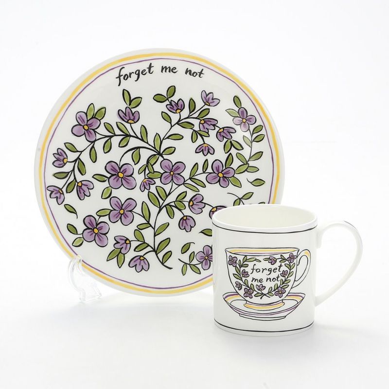 Twig NEW YORK ヘリテージ ワスレナグサ プレート＆マグセット