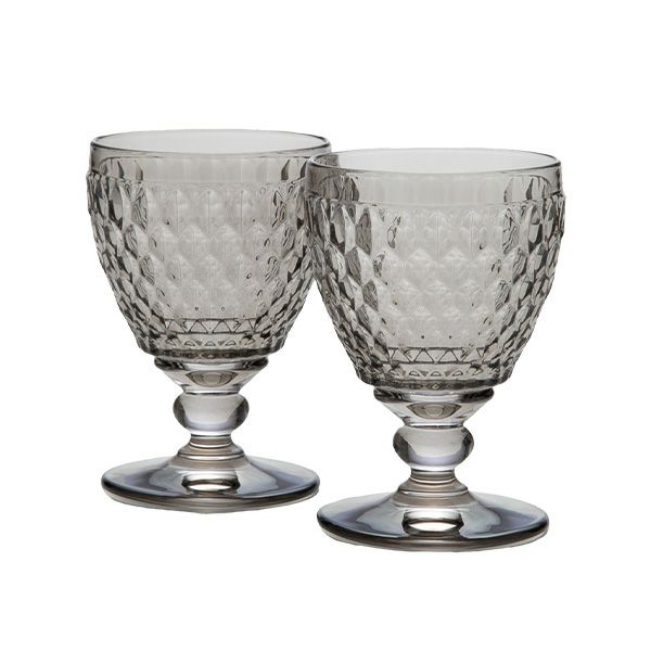ビレロイ＆ボッホ（Villeroy＆Boch） ボストン ワイングラス スモーク 12cm 220ml ペア