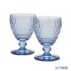 ビレロイ＆ボッホ（Villeroy＆Boch） ボストン ワイングラス ブルー 12cm 220ml ペア