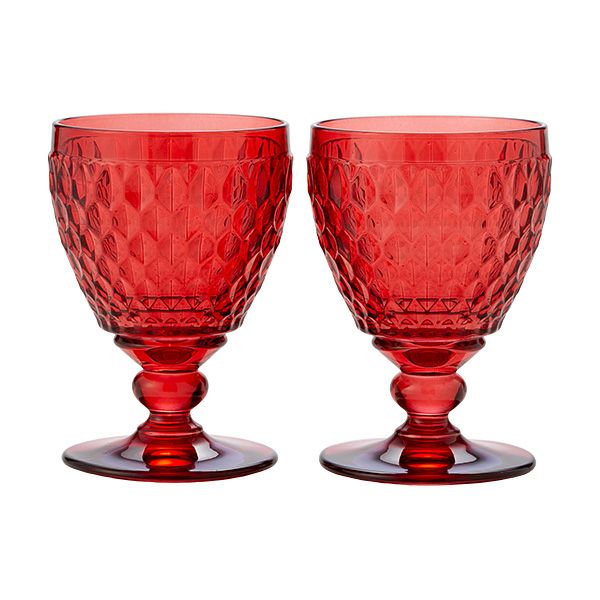 ビレロイ＆ボッホ（Villeroy＆Boch） ボストン ワイングラス レッド 12cm 220ml ペア