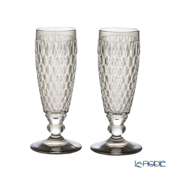 ビレロイ＆ボッホ（Villeroy＆Boch） ボストン シャンパングラス スモーク 16cm 150ml ペア