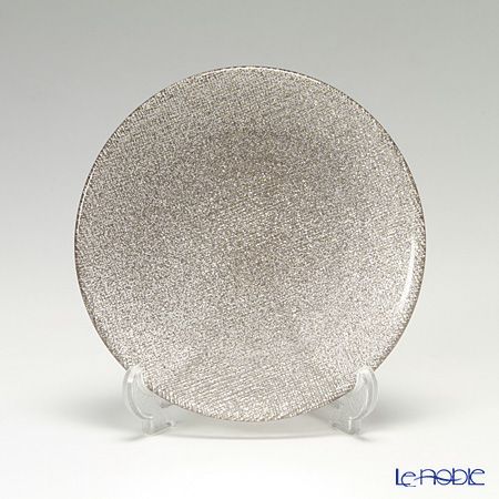 Vetro Felice ヴェトロ フェリーチェ グリッター プレート 14cm ジンジャー 4枚セット