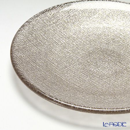 Vetro Felice ヴェトロ フェリーチェ グリッター プレート 14cm ジンジャー 4枚セット