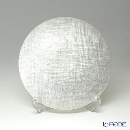 Vetro Felice ヴェトロ フェリーチェ グリッター プレート 14cm ホワイト 4枚セット