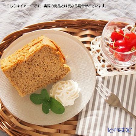 Vetro Felice ヴェトロ フェリーチェ グリッター プレート 14cm ホワイト 4枚セット