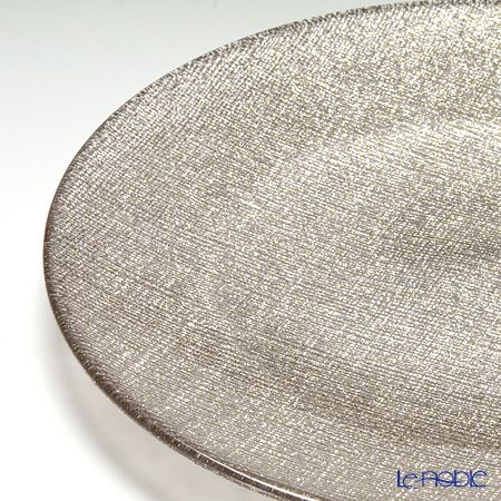 Vetro Felice ヴェトロ フェリーチェ グリッター プレート 21cm ジンジャー 4枚セット