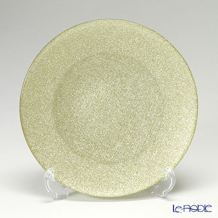Vetro Felice ヴェトロ フェリーチェ グリッター プレート 21cm ニューゴールド 4枚セット