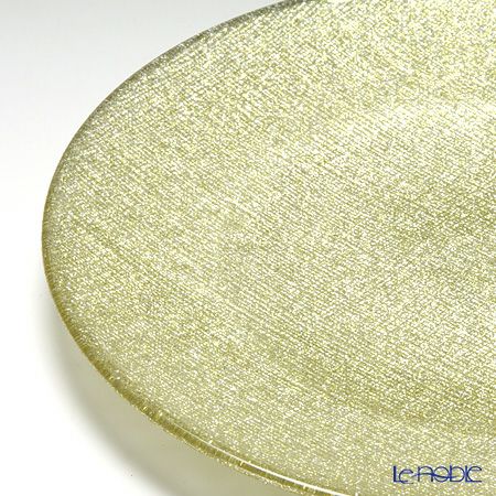 Vetro Felice ヴェトロ フェリーチェ グリッター プレート 21cm ニューゴールド 4枚セット