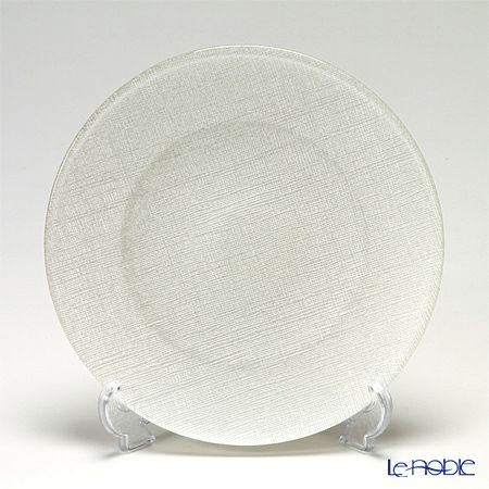Vetro Felice ヴェトロ フェリーチェ グリッター プレート 21cm ホワイト 4枚セット
