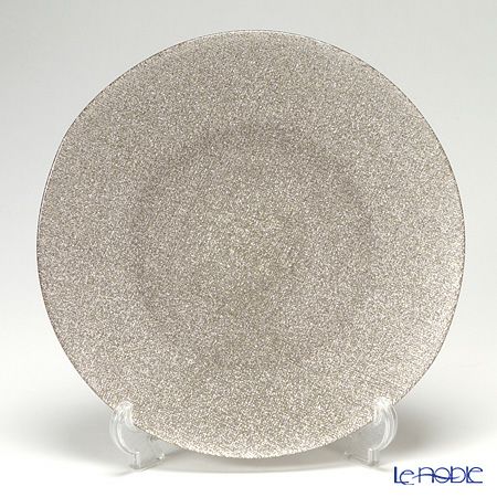 Vetro Felice ヴェトロ フェリーチェ グリッター プレート 28cm ジンジャー 4枚セット