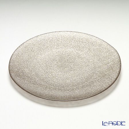 Vetro Felice ヴェトロ フェリーチェ グリッター プレート 28cm ジンジャー 4枚セット