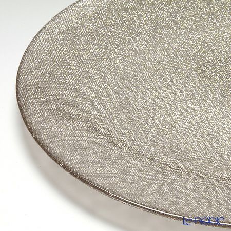 Vetro Felice ヴェトロ フェリーチェ グリッター プレート 28cm ジンジャー 4枚セット