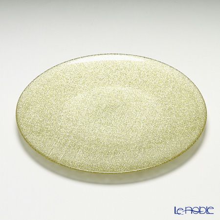 Vetro Felice ヴェトロ フェリーチェ グリッター プレート 28cm ニューゴールド 4枚セット